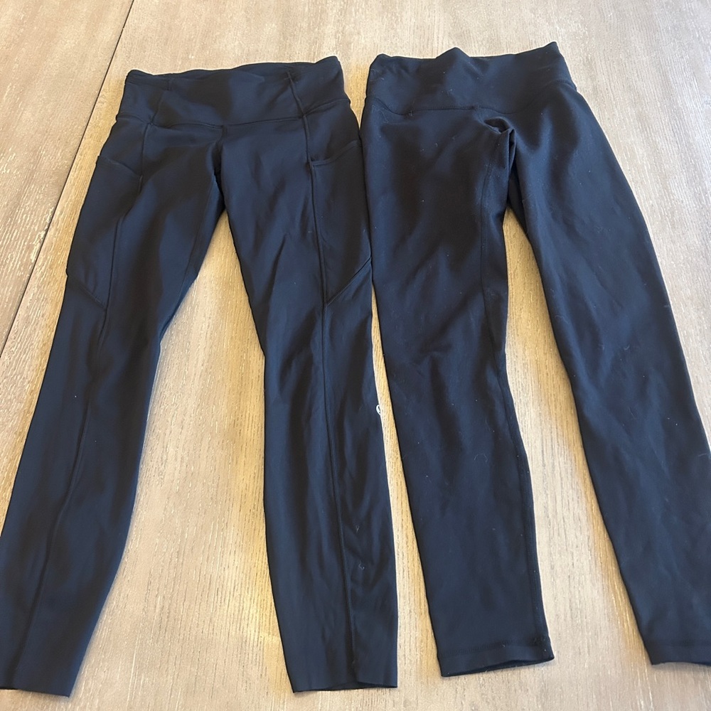 Lulu Lemon Black High-Waist Leggings Size 0